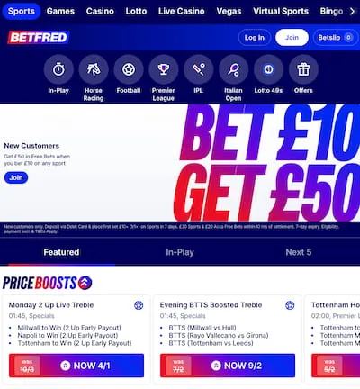 Betfred sports