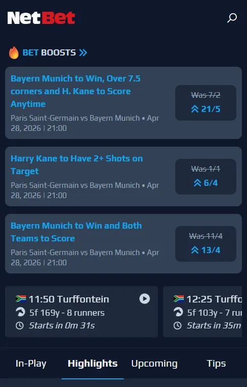 Netbet bet boosts